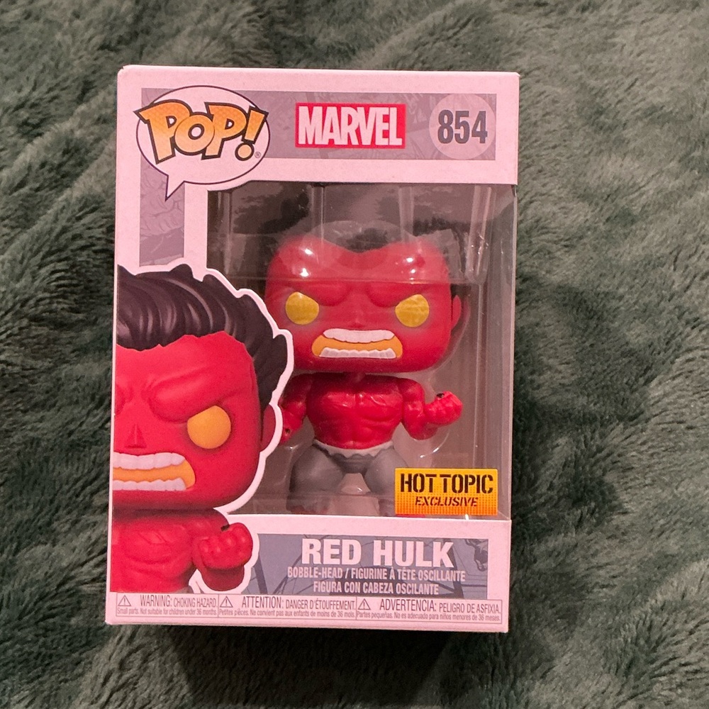 Funko Pop! Marvel Red Hulk Funko #854 - Red and Yellow